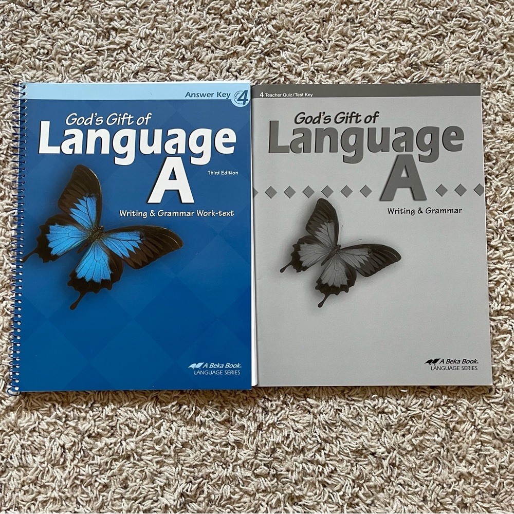 Abeka Grade 4 God’s Gift of Language A Teachers Edition Books